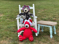 Memory Bear with Handwriting from Loved Ones, Made from Clothing, Memorial Keepsake, Remembrance Gift
