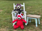 Memory Bear with Handwriting from Loved Ones, Made from Clothing, Memorial Keepsake, Remembrance Gift