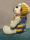 12in. Melody Memory Bear, Keepsake Memorial Bear Made from Clothing with Embroidery Option