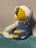 12in. Melody Memory Bear, Keepsake Memorial Bear Made from Clothing with Embroidery Option
