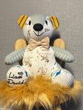 12in. Melody Memory Bear, Keepsake Memorial Bear Made from Clothing with Embroidery Option