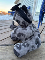 Memory Bear with Movable Arms and Legs, Memorial Gift Made from Loved One's Clothing, Embroidery Options