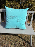 Keepsake Pillow, Customized Memory Pillow Made from Your Loved One's Clothing, Embroidered Name and Message Option