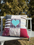 Keepsake Pillow, Customized Memory Pillow Made from Your Loved One's Clothing, Embroidered Name and Message Option