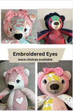 Keepsake Elephant made from Your Clothing, Memory Elephant with Embroidery Options, Memorial Animal for Remembrance
