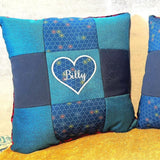 Keepsake Pillow, Customized Memory Pillow Made from Your Loved One's Clothing, Embroidered Name and Message Option