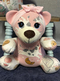 Birth Weight Keepsake Bear: Weighted Memory Bear Made From Baby Clothes