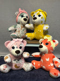 Birth Weight Keepsake Bear: Weighted Memory Bear Made From Baby Clothes