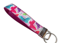 Butterflies Keychain Lanyard, Key Chains for Women, Wristlet Key Fob