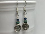 Antique Sun Dangle Earrings | French Hook Wire Earrings