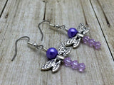 Dragonfly Earrings- Beaded Earrings- French Hook Wire Earrings