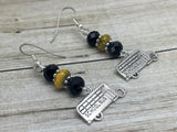 School Bus Earrings | French Hook Wire Dangle Earrings | Bus Driver Gift