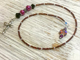 Cross Beaded Bookmark, Book Thong, Book Bling, Book Accessories