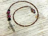 Cross Beaded Bookmark, Book Thong, Book Bling, Book Accessories