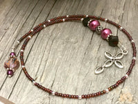 Cross Beaded Bookmark, Book Thong, Book Bling, Book Accessories