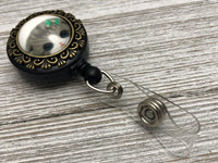 Magnetic Cat Badge Reel, Retractable Id Holder, Gift for Teacher, Nurse, Secretary