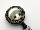 Magnetic Cat Badge Reel, Retractable Id Holder, Gift for Teacher, Nurse, Secretary