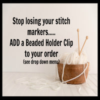 Flower Stitch Markers | Gift for Knitters