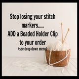 Flower Stitch Markers | Gift for Knitters