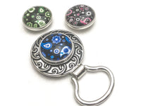 Magnetic Paisley Holder for Eyeglasses and ID Badges- 3 Interchangeable Designs