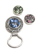 Magnetic Paisley Holder for Eyeglasses and ID Badges- 3 Interchangeable Designs
