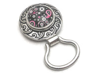 Magnetic Paisley Holder for Eyeglasses and ID Badges- 3 Interchangeable Designs