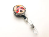 Ladybug Retractable Badge Reel, Magnetic or Clip On Id Holder