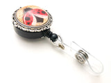 Ladybug Retractable Badge Reel, Magnetic or Clip On Id Holder