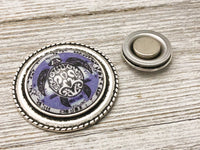 Magnetic Sea Turtle Shawl Pin, Sweater or Scarf Brooch