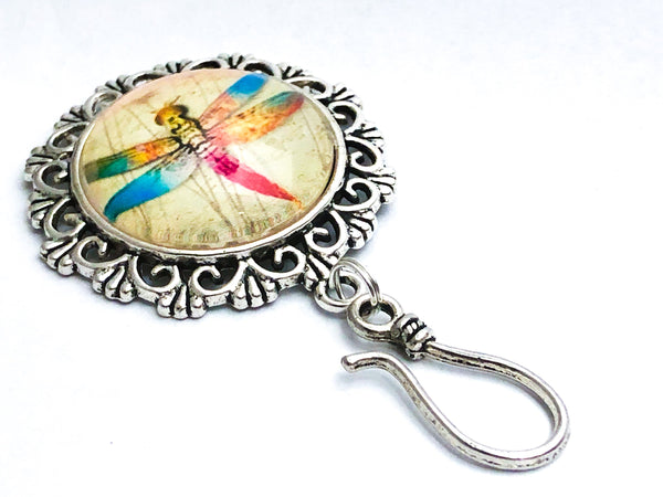 Magnetic Dragonfly Badge Holder for Work ID, Name Tag Holder