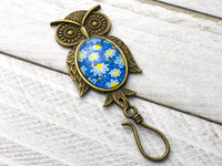 Magnetic Owl Badge Holder for Work ID, Gift for Teacher, Coworker