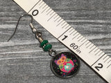 Owl Dangle Earrings with French Hook Wires