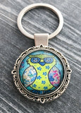 Bohemian Owl Keychain, Key Chains for Women, Car Key Holder, New House Gift