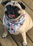 Reversible Dog Bandanna, Over the Collar Dog Bandana, Holiday Pet Apparel, Gift for Dogs
