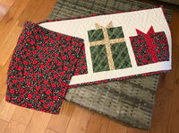 Christmas Table Runner 48x16", Reversible Quilted Table Runner, Table Decoration, Holiday Décor, Gift for Mom