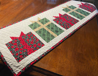 Christmas Table Runner 48x16", Reversible Quilted Table Runner, Table Decoration, Holiday Décor, Gift for Mom