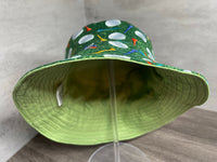 Reversible Bucket Hat for Golfing, Golf Lovers Hat, Birthday Gift for Dad, Father's Day Golfer Gift