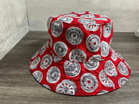 Classic Cars Reversible Bucket Hat for Dad, Muscle Car Hat, Birthday Gift for Boyfriend, Beach Hat