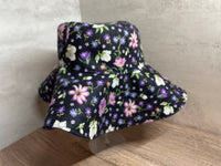 Floppy Brim Reversible Sun Hat, Floral Garden Hat, Vacation Hat, Beach Hat for Ladies