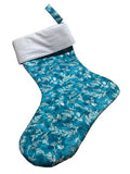 Teal Christmas Stockings, Christmas Decoration, Family Stockings, Gift for Kids, 3 Sizes
