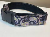 Purple Paisley Dog Collar for Your Pet, Dog Necklace, Fashion Collar, Puppy Accessories, Gift for New Pet Owner