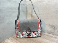 Eve Handbag, Floral Faux Leather Purse for Women, READY TO SHIP Mother's Day Gift