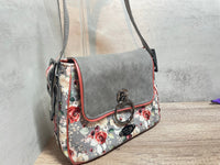 Eve Handbag, Floral Faux Leather Purse for Women, READY TO SHIP Mother's Day Gift