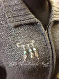 Hair Stylist Beaded Kilt Pin- Beautician Jewelry - Scarf, Shawl or Purse Charm Pin- Gift for Hairdresser |