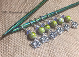 Snag Free Cat Stitch Markers for Knitting - Gift for Knitters - Beaded Progress Keeper - Holder Option Available |