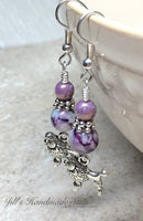 Poodle Earrings with Surgical Steel Ear Wires