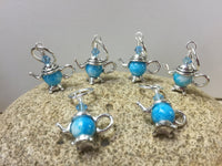 Teapot Stitch Markers for Knitting or Crochet, Snag Free Knitting Marker, Gift for Knitter, Best Friend Gifts