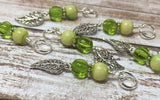 Filigree Leaf Stitch Marker Set- Snag Free Knitting Charms