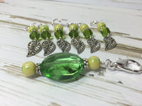 Filigree Leaf Stitch Marker Set- Snag Free Knitting Charms